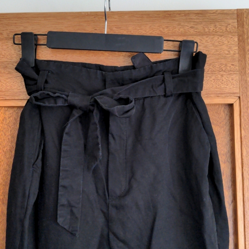Massimo Dutti Paper Bag Trousers